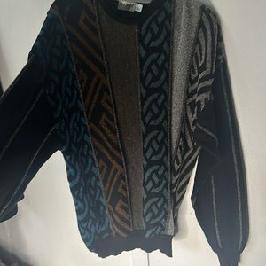 Vintage Multicolor St. Croix Knits Wool Blend  Sweater, Size XL